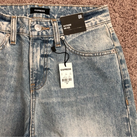 Express Boyfriend Mid Rise Jeans - Picture 6 of 11